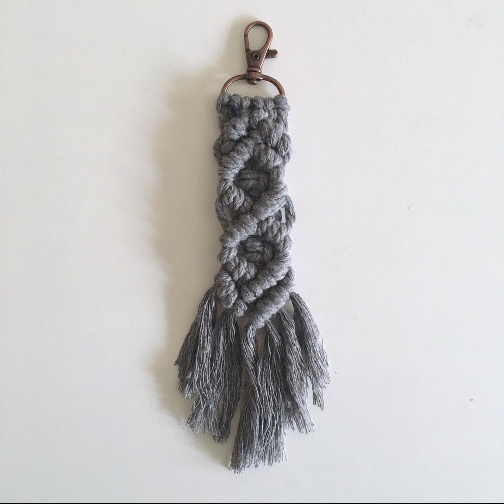 Helix Macrame Keychain